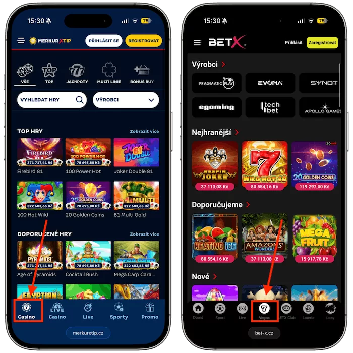 Online casino Merkurxtip vs Betx