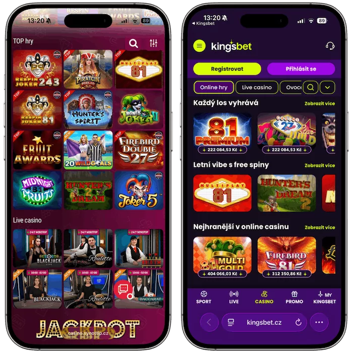 Online casino Synottip vs Kingsbet
