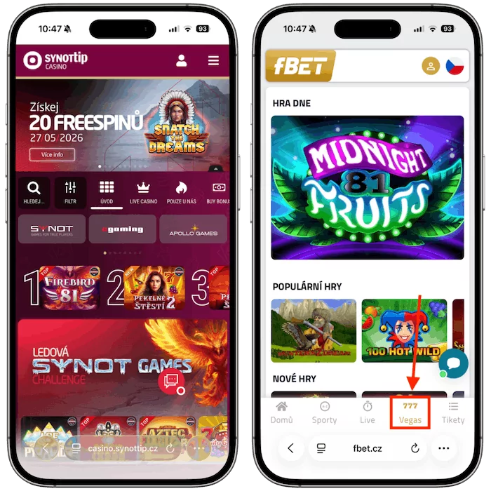 Online casino Synottip vs fBet