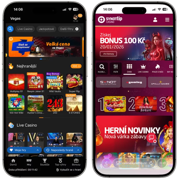 Online casino Tipsport vs Synottip