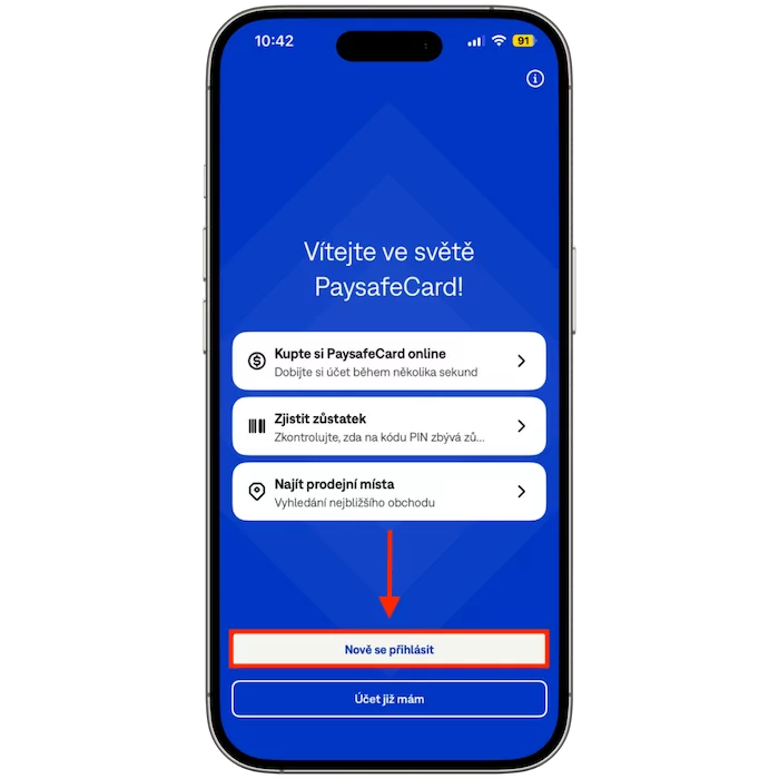 Paysafecard registrace