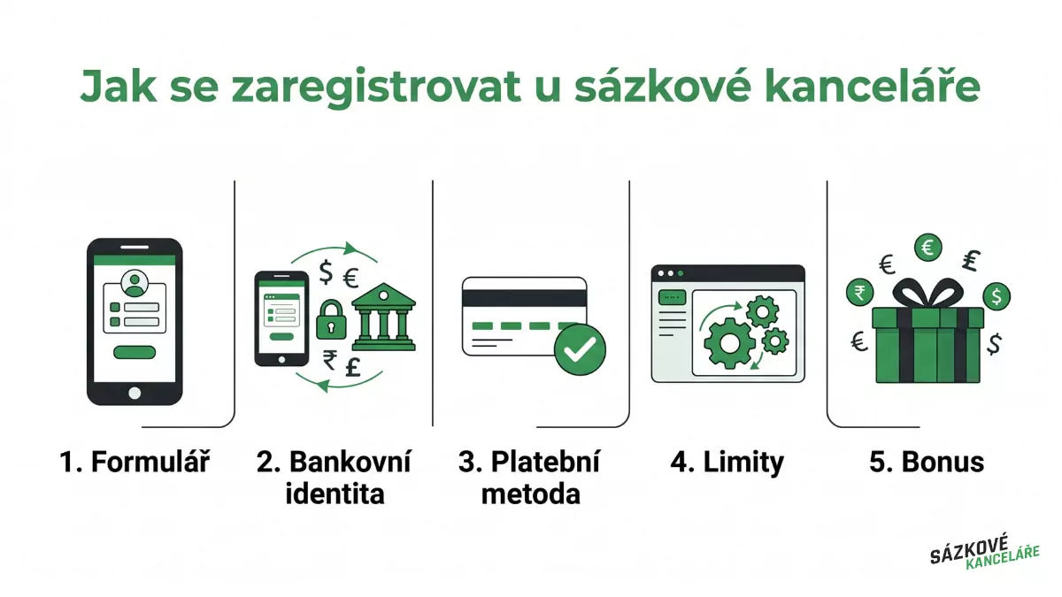 Krok za krokem: Postup registrace do legální sázkové kanceláře v ČR