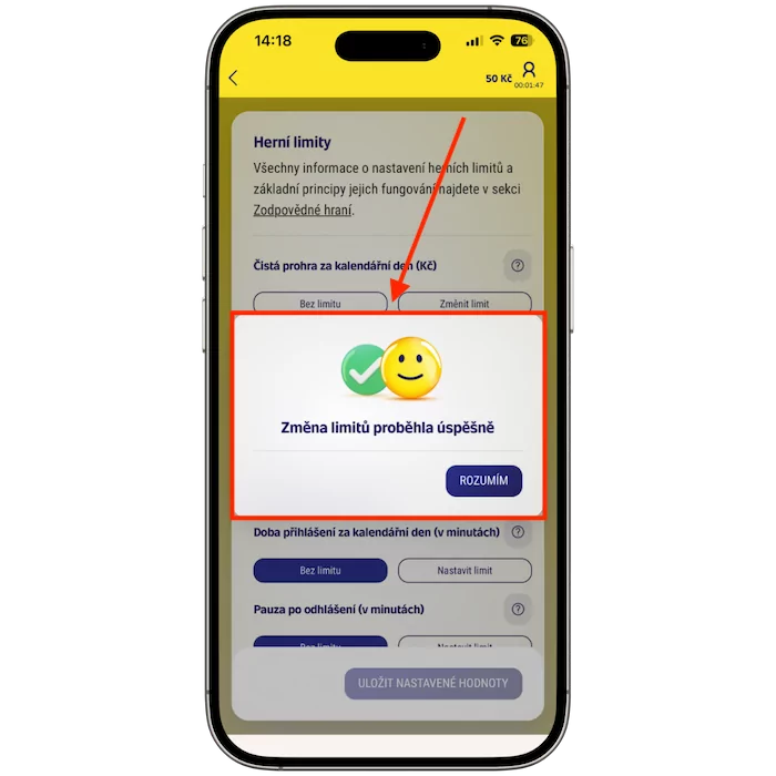 Jak potvrdit svůj výběr