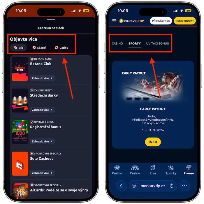 Promo akce Betano vs MerkurXtip