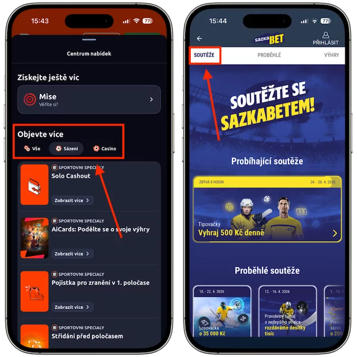 Promo akce Betano vs Sazkabet