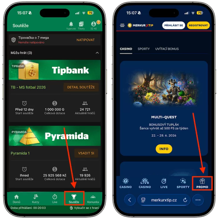 Promo akce Chance vs MerkurXtip