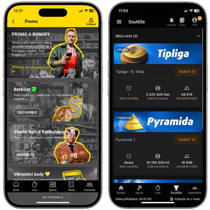 Promo akce Fortuna vs Tipsport