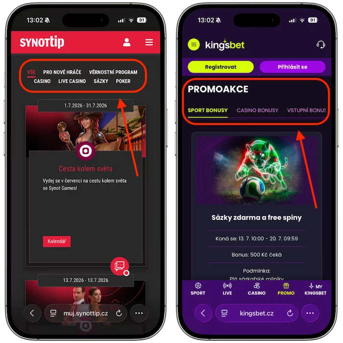 Promo akce Synottip vs Kingsbet