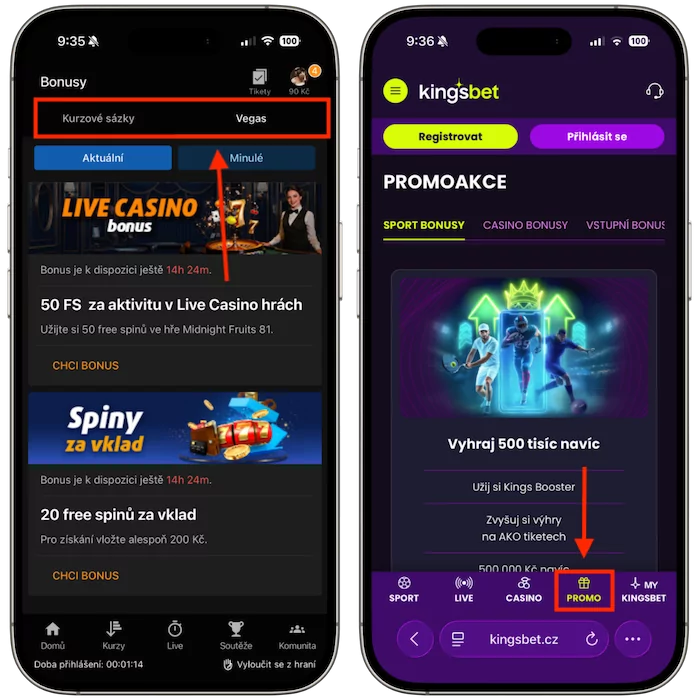 Promo akce Tipsport vs Kingsbet
