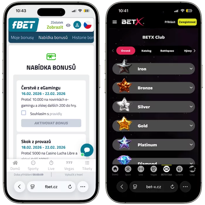 Promo akce fBet vs BetX