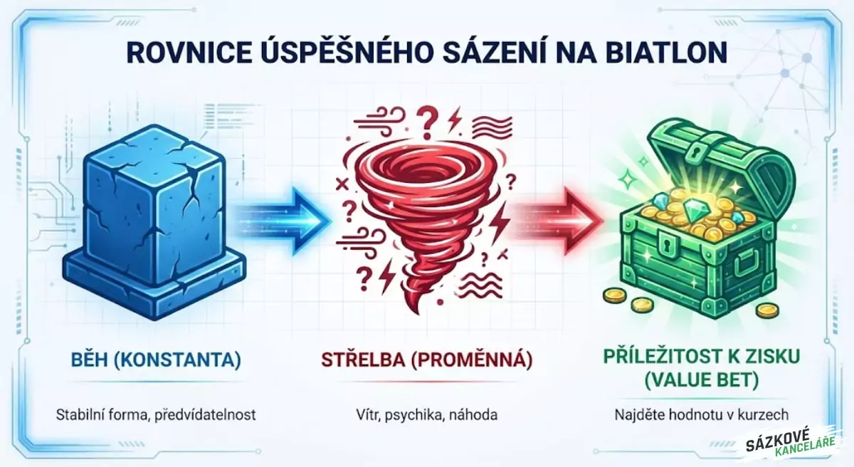Rovnice úspěšného sázení na biatlon