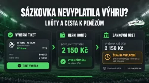 Sázkovka nevyplatila výhru: Lhůty, příčiny a jak se bránit (2026)