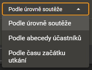 Seřazení podle kritérií