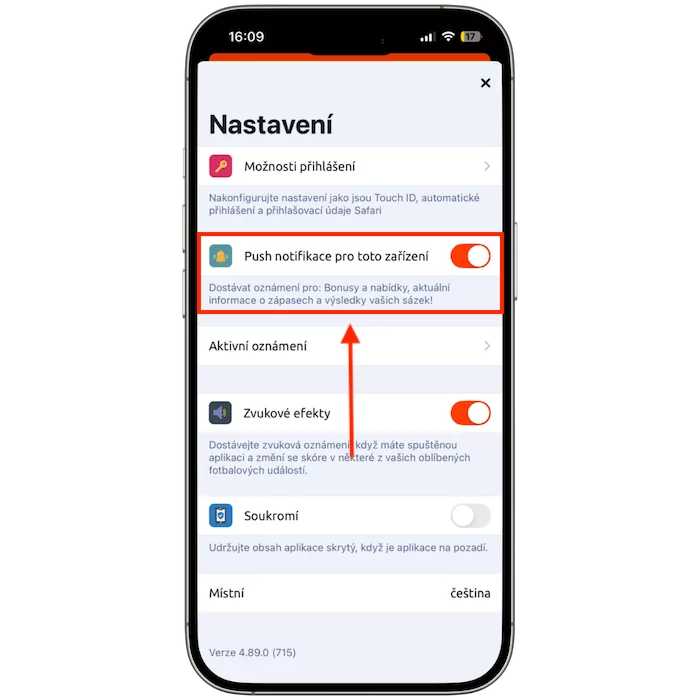 Smart Notifikace Betano