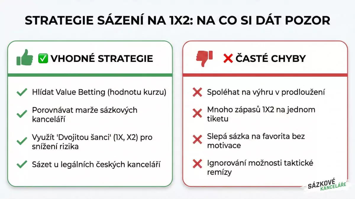 Strategie sázení na 1X2