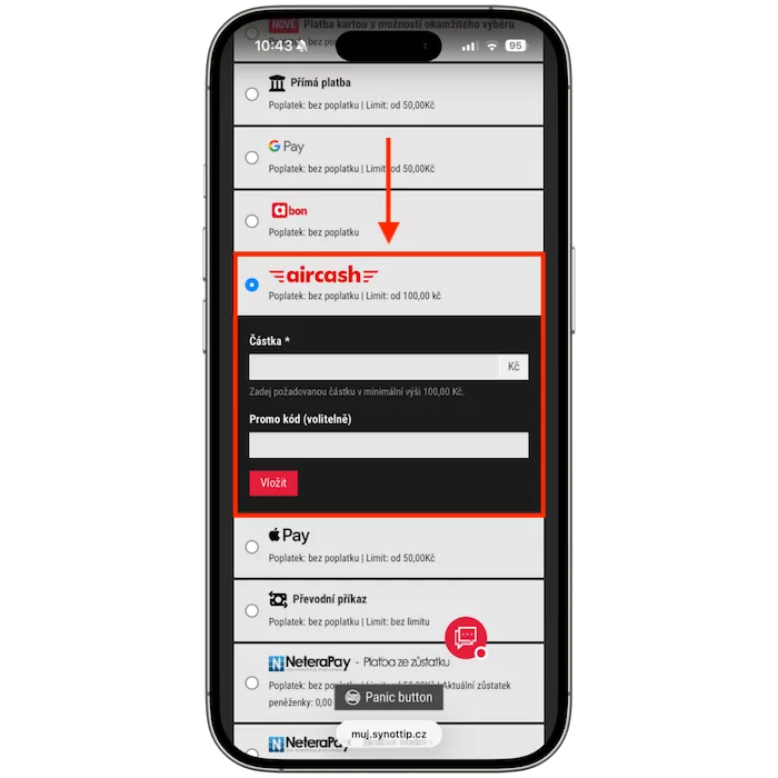 Synottip aircash