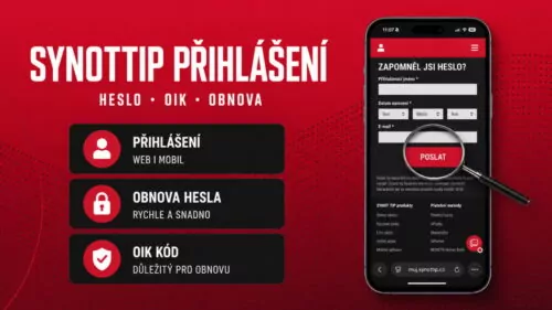 Jak na Synottip přihlášení a zapomenuté heslo a OIK