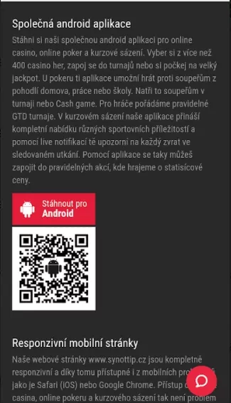 Synottip poker mobilní aplikace