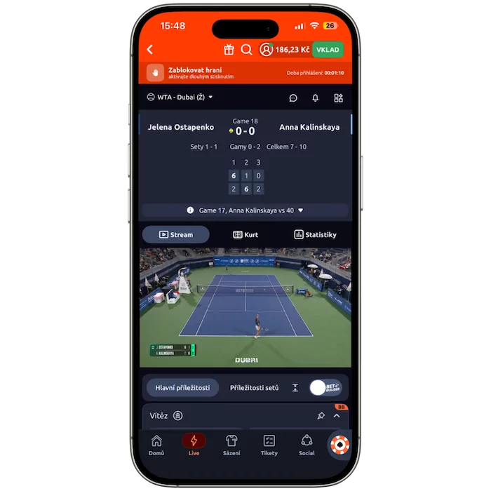 Tenis živě Betano TV