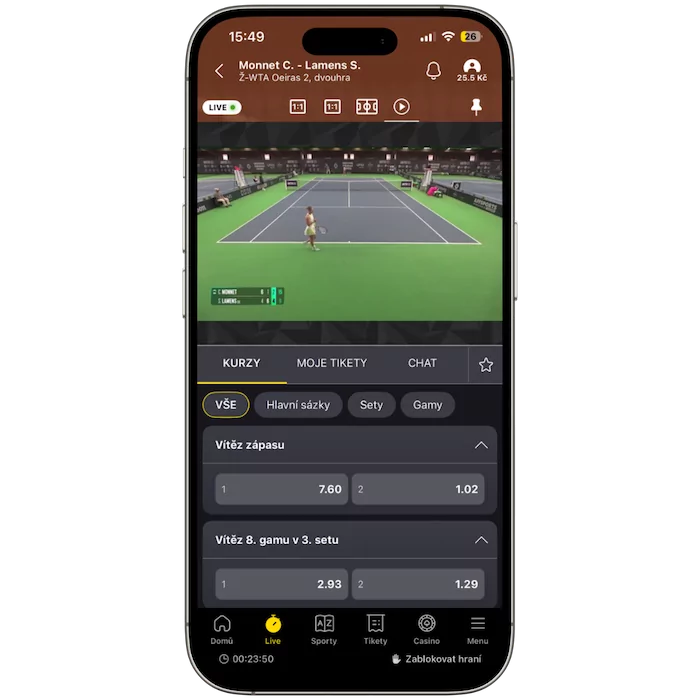 Tenis živě Fortuna TV