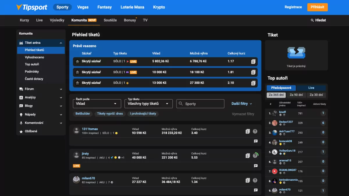 Tipsport Tiket aréna