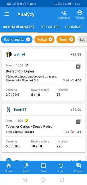 Tipsport analyzy