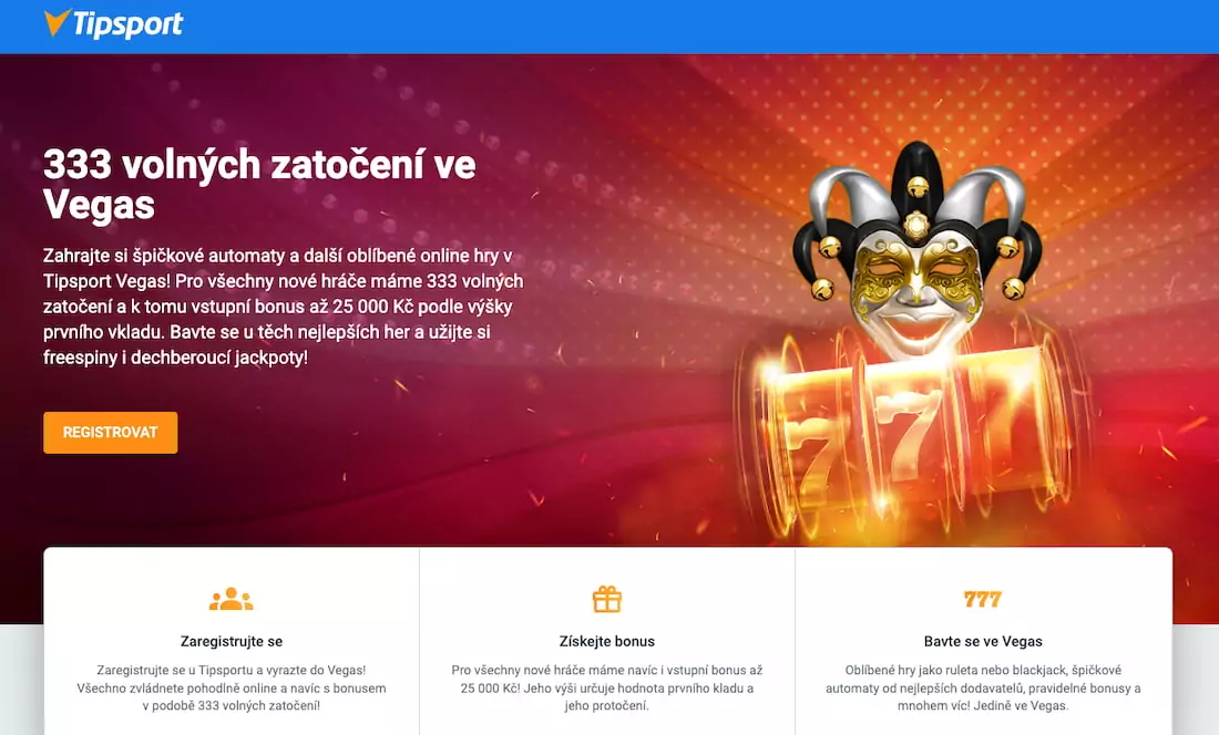 Tipsport casino bonus