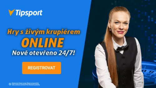 Tipsport live casino – Blackjack či ruleta proti živému krupiérovi