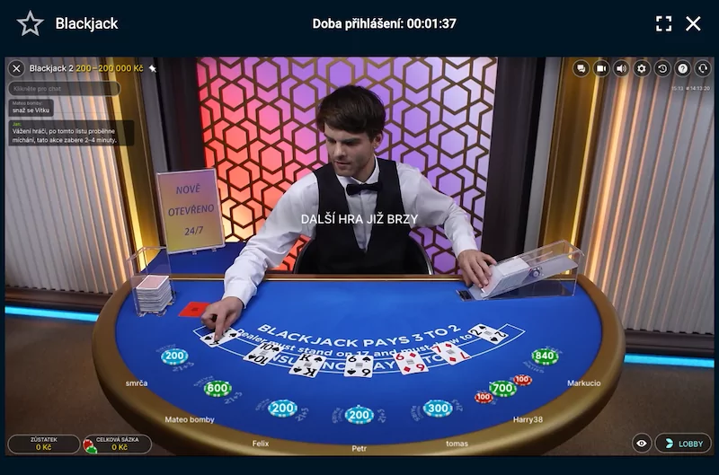 Tipsport live casino blackjack