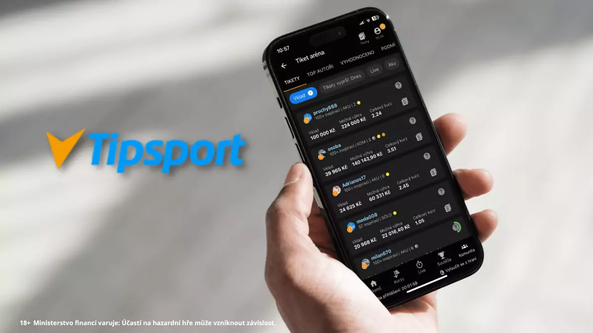 Výherní Tipsport tiket Martin46665