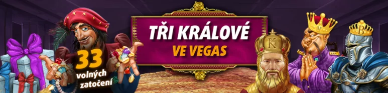 Tipsport tři králové free spins banner