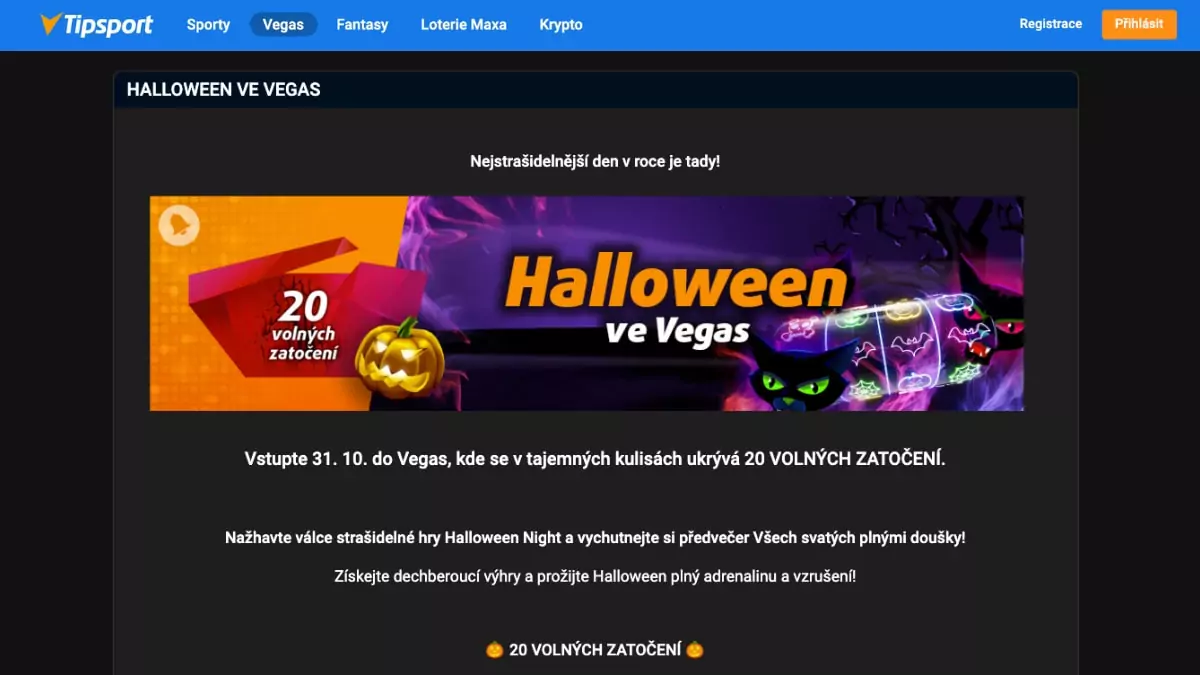 Tipsport Vegas Halloween