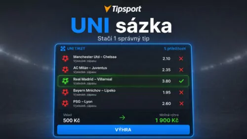 UNI sázka: Pravidla, výpočet kurzu a kde vsadit tiket, který dovoluje chyby