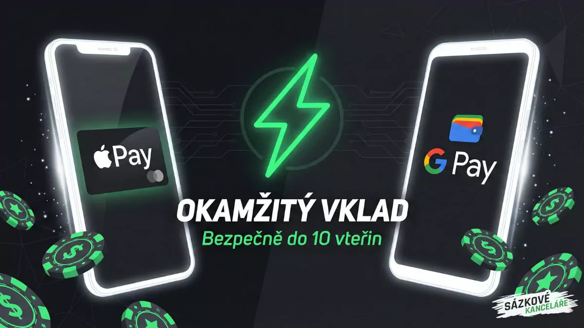 Vklad přes Apple Pay a Google Pay