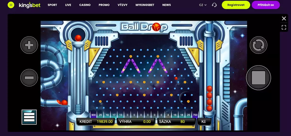 Výhody Kingsbet Ball Drop