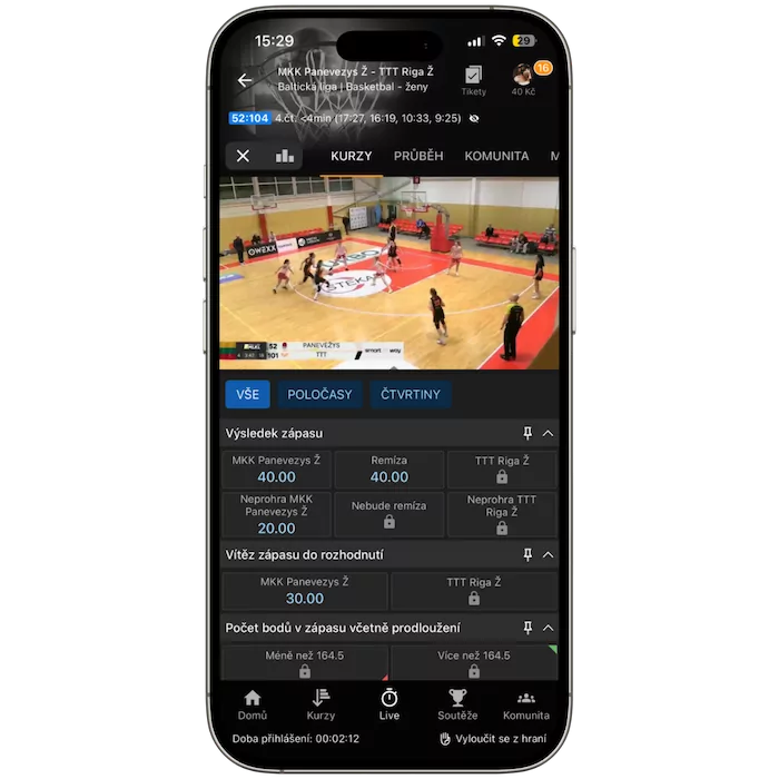 Basketbal live Tipsport TV