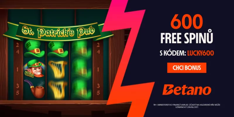 Betano Svatý Patrik free spiny