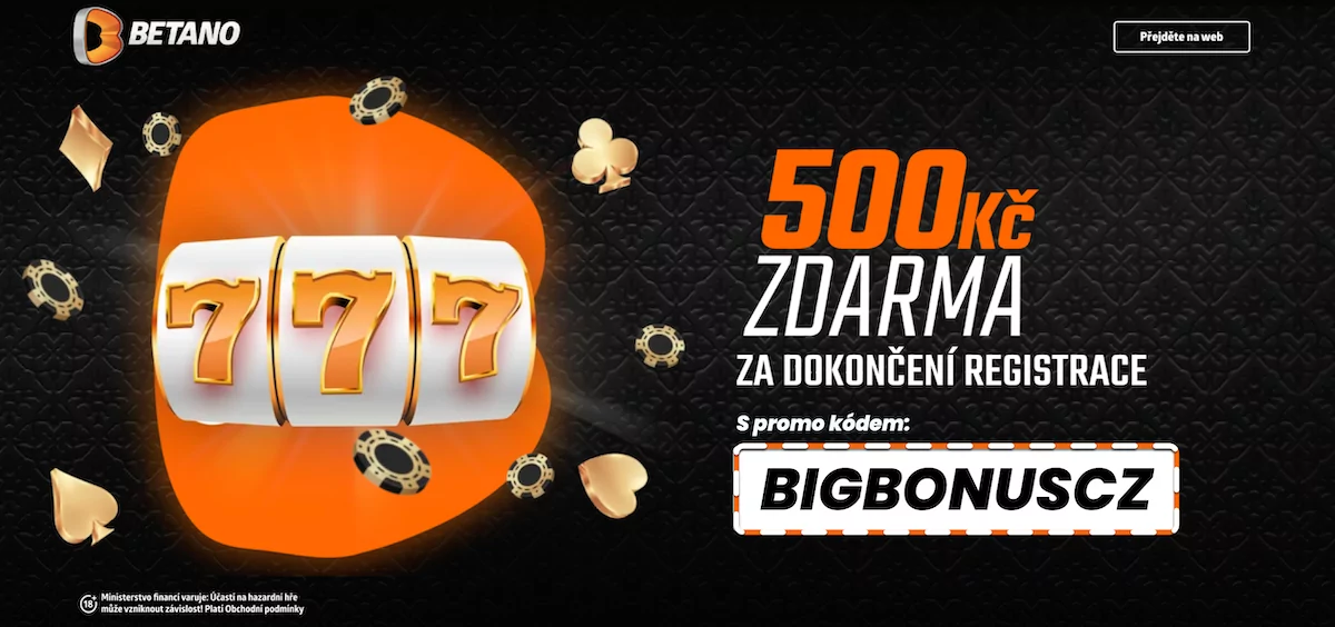 Betano registrační bonus s promokodem