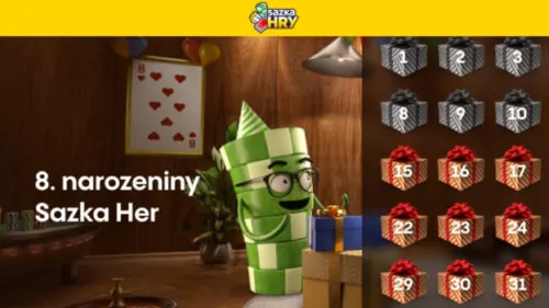 Sazka Hry – 8. narozeniny plné bonusů