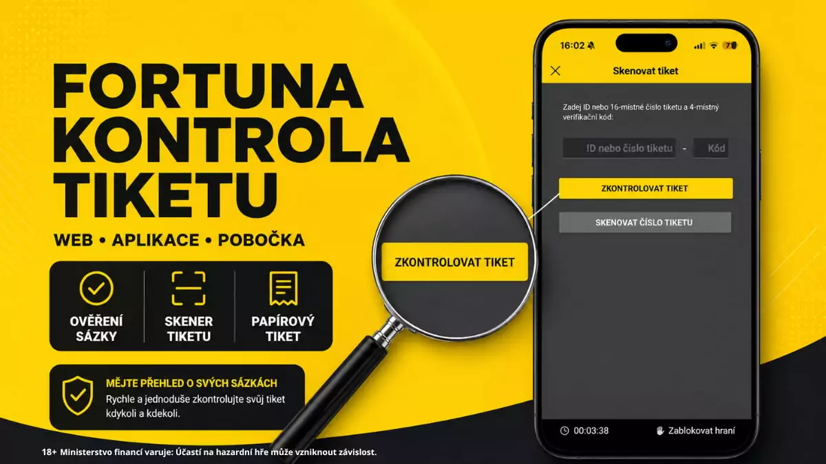 Fortuna kontrola tiketu