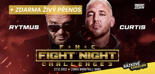 Fight Night Challenge - Rytmus vs Curtis, preview a tip na sázení