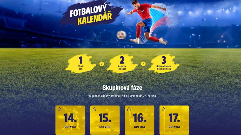 Jak hrát Sazkabet fotbalový kalendář