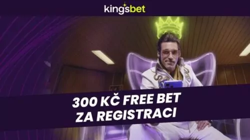 Kingsbet free bet: až 300 Kč sázka zdarma