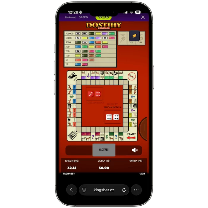 Instantní hra Dostihy v online casinu Kingsbet
