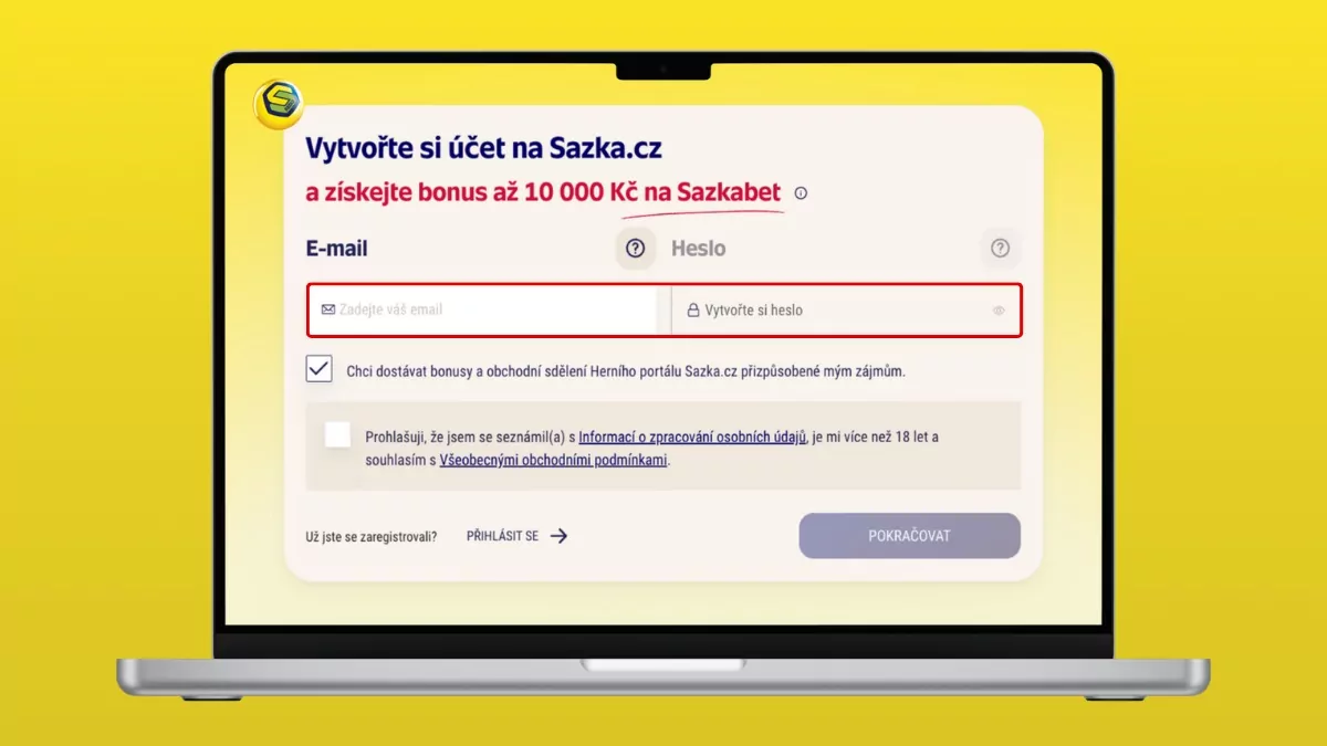Sazka registrace