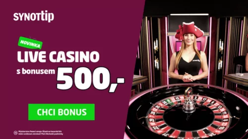 Synottip live casino – vyzkoušejte blackjack, poker a ruletu živě