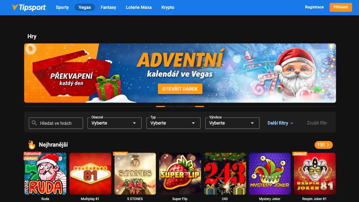 Tipsport Adventní kalendář