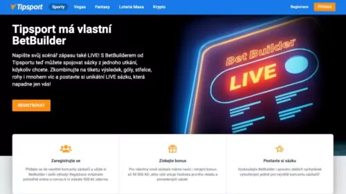 Tipsport BetBuilder – sestavte si vlastní unikátní sázku